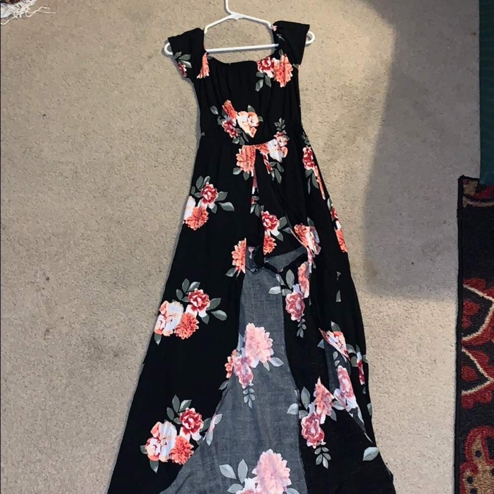 Floor-Length High-Low Dress
